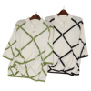 lemaer乐玛尔法单cashmere&silk菱形，格纹&镂空设计真丝羊绒套衫