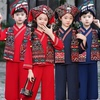 少数民族服装儿童壮族演出服广西三月三幼儿园舞蹈表演服套装男童