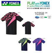 日本YONEX尤尼克斯羽毛球衣服男yy黑色速干短袖T恤运动训练大赛服