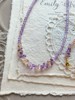 二月生辰石纯天然黄紫水晶手链碎石子项链清透能量小清新