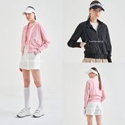 韩国女士高尔夫外套24春季百搭休闲运动时尚个性领口外套