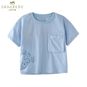 三木比迪1-5岁男宝宝t恤衫夏装薄款短袖上衣纯棉，小男童t恤童装潮