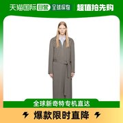 香港直邮潮奢lowclassic女士，灰色拉链连衣裙
