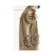 日本直邮兼容S2L 镂空花朵蕾丝衬衫中号连衣裙