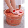 定制橡木足浴桶泡脚木桶家用大小号保温洗脚木盆泡小腿实木质泡脚