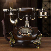 欧式复古电话机家用座机仿古电话机，时尚创意老式转盘电话无线插卡