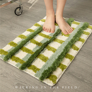 小清新家用浴室卫生间地毯撞色床边毯沙发毯地垫厕所防滑脚垫