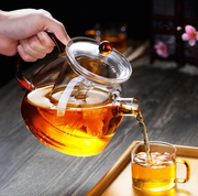 台湾一品工坊纯手工耐高温高硼硅玻璃电陶炉煮茶壶明火蒸煮茶壶