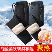 宽松羊羔绒裤子冬季保暖加绒加厚防水大码女装，休闲裤一条过冬