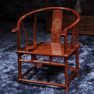 红木家具花梨木圈椅刺猬，紫檀中式仿古大师椅实木，椅子茶椅休闲坐椅