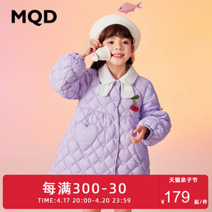 设计师系列mqd童装女童，兔子印花羽绒服，冬季保暖加厚外套多款