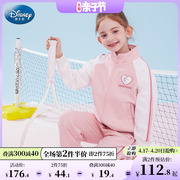 迪士尼童装女童棒球服套装2024春装，儿童运动套装女小女孩外套