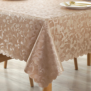 餐桌布防水防油防烫免洗长方形台布欧式家用高档布艺茶几桌布桌垫