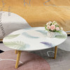 椭圆形茶几桌布花纹垫子防水防烫PVC餐桌垫家用软玻璃客厅家