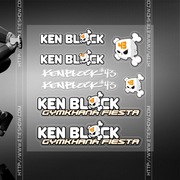 一件代发 兽爪骷髅头套装贴 Ken block骷髅头立体透明喷绘全车贴