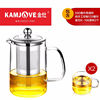 金灶(kamjove)a系列茶道杯，飘逸杯耐热玻璃泡茶壶不锈钢内胆