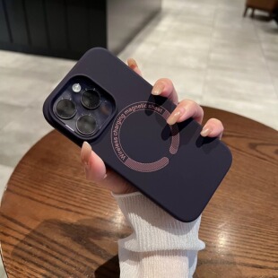 肤感磁吸无线充电适用iphone14pro液态硅胶手机，壳苹果14promax防指纹，15防摔12简约高级感保护套11por潮牌
