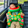 儿童汽车抱枕睡觉神器车载护颈抱睡枕宝宝枕头长途后排两用坐车枕