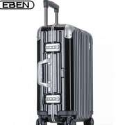 eben铝框pc行李箱登机箱商务出国旅行箱金属，包角密码拉杆箱包