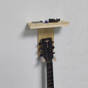 免打孔挂吉他吊架实木，拨片收纳尤克里里挂琴壁架置物架吉他架定制