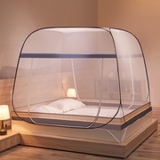 防蚊蚊帐家用折叠蒙古包，1米8双人加密大床帐子，双门免安装蚊帐
