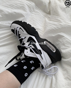 耐克球鞋定制 Nike Air Max Fusion 黑白熊猫复古经典气垫慢跑鞋