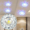 LED水晶射灯客厅吊顶过道灯嵌入式天花猫眼灯筒灯洞灯7.5/8牛眼灯