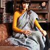印度尼泊尔进口大方巾钉珠披毯秋冬季女士加厚保暖羊毛斗篷大披肩