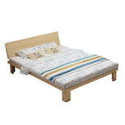 实木床榻1米双人床松木儿童床简约现代单人榻1.2米床.5X 1.8米木