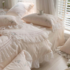 充满仙气的卧室｜法式公主风蕾丝刺绣全棉四件套纯棉床上用品花卉