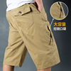夏季中年男士七分裤，外穿纯棉中老年下装爸爸，装休闲运动短裤薄