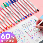 韩国monami慕娜美纤维笔3000勾线笔幕那美水彩笔彩色手帐笔标记笔重点水性笔学生做笔记专用中性笔画笔颜色笔