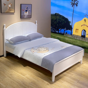 实木儿童床儿童家具静音床板1.2米1.35米1.5米白色儿童床，包安装(包安装)