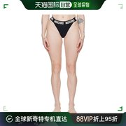 香港直邮潮奢 Moschino 莫斯奇诺 女士黑色比基尼泳裤