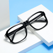 眼镜框复古时尚眼镜架，潮人男女式黑色方框，平光镜非主流近视眼镜
