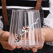 铜钱草水培植物玻璃花瓶，透明器皿水养绿萝花盆容器插花器桌面创意
