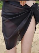 泳衣下半身遮挡裙比基尼，遮挡裙沙滩防晒裹裙海滩泳衣罩衫外搭纱裙