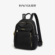hanguer&ck牛津布帆布，双肩包包女2022年宠物大容量旅行背包