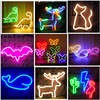 动物园主题led霓虹灯usb，电池两用氛围灯挂灯夜灯灯条夜店酒吧