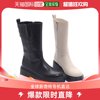 韩国直邮SAERA S22F400 黑色 米黄色 女士 军靴 短靴子 6CM