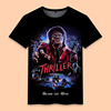 MJ迈克尔杰克逊纪念演唱会同款欧美风潮牌复古青年男士短袖T恤衫