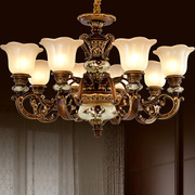 欧式吊灯复古客厅灯 奢华大气美式古典灯具卧室餐厅灯饰