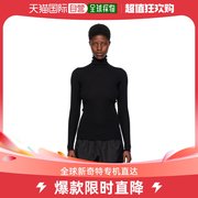 香港直邮潮奢wardrobe.nyc女士，黑色高领毛衣