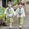 汉服男童新中式儿童夏季唐装，礼服套装2024女童国风古装表演服
