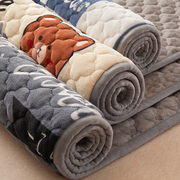 冬季加厚牛奶珊瑚绒床垫床褥宿舍学生加绒款保暖被褥铺底毯子