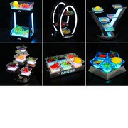ktv小吃碟led水果拼盘创意，清吧零食碟发光小吃，盘子电音酒吧果盘架