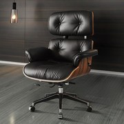 老板椅真电脑椅办公椅子美式单人家用书桌，皮沙发椅舒适工学