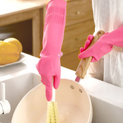 家务清洁手套洗碗防水乳胶家用女厨房橡胶胶皮防水洗衣服手套耐用