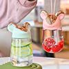 创意精灵鼠便携塑料，水杯小巧迷你水杯硅胶，提绳户外便携式精灵杯