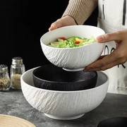 2024岩石纹日式汤碗大号家用沙拉碗面碗面条碗个性大汤碗餐具